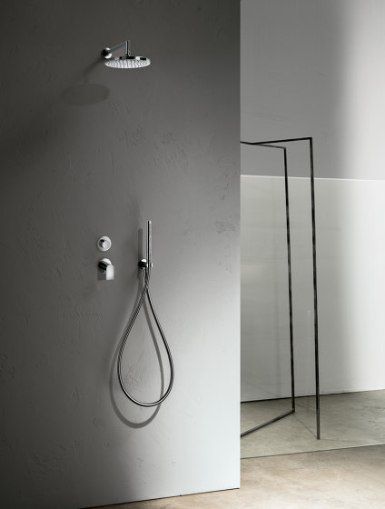 Mare | Built-in shower mixer - shower arm - Rain showerhead - Shower set | Shower controls | Fantini