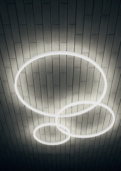 Luce ad anello a LED TheO 500 Lampada da soffitto | Lampade plafoniere | leuchtstoff