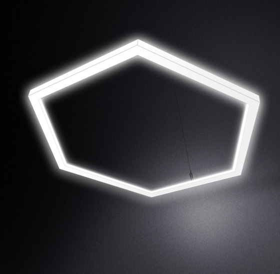 Lampada esagonale TheX a sospensione misure speciali | Lampade sospensione | leuchtstoff
