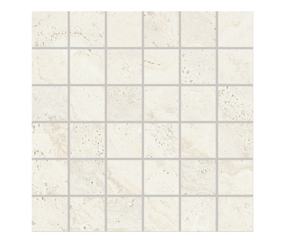 Unique Travertine Mosaico 5x5 White | Ceramic mosaics | EMILGROUP