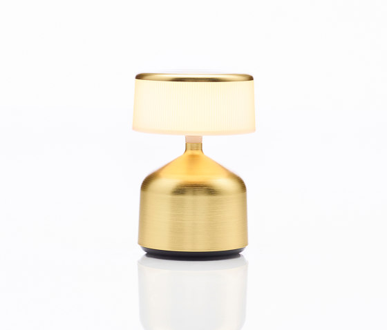 Demoiselle Small | Cylinder Opal | Yellow Gold | Luminaires de table | Imagilights