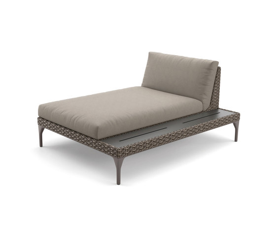 MU Daybed incl. shelf left | Chaises longues | DEDON