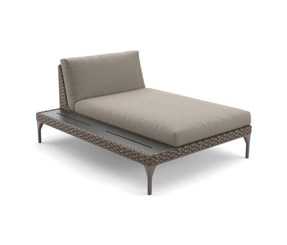 MU Daybed incl. shelf right | Chaise longue | DEDON