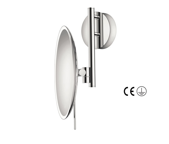 cosmetic mirrors | Wall mounted magnifying mirror x5 with LED | Badspiegel | SANCO