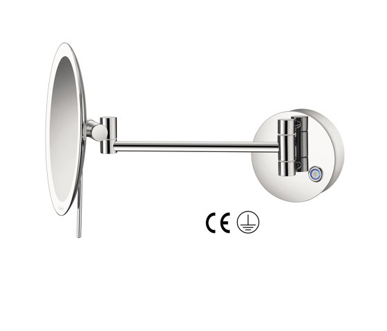cosmetic mirrors | Wall mounted magnifying mirror x4 with LED | Miroirs de bain | SANCO