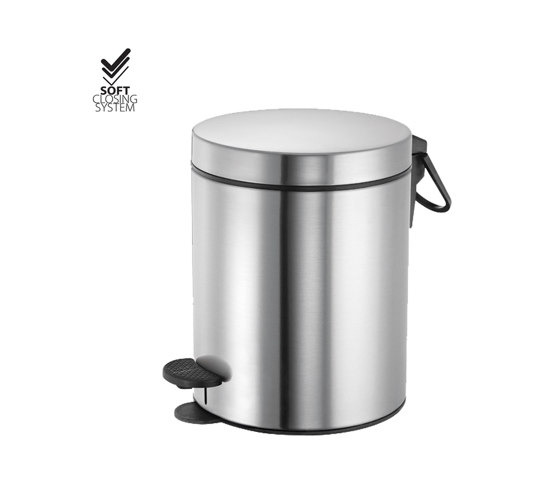 waste bins | Waste receptacle 5lt  Soft closing system | Bath waste bins | SANCO