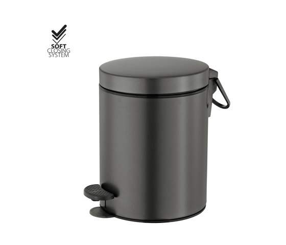 waste bins | Waste receptacle 5lt  Soft closing system | Bath waste bins | SANCO