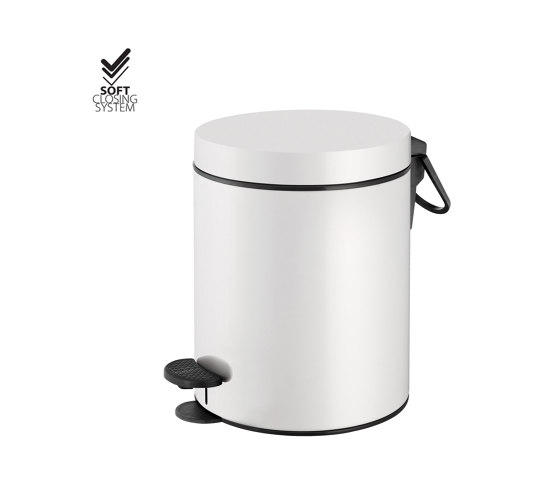 waste bins | Waste receptacle 5lt  Soft closing system | Poubelles de salle de bain | SANCO