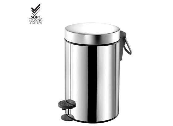 waste bins | Waste receptacle 3lt  Soft closing system | Poubelles de salle de bain | SANCO