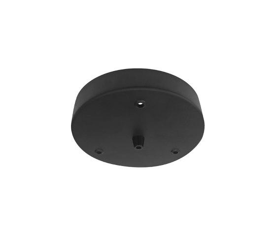 Ceiling Cup Metal Black 3 holes | Accesorios de iluminación | NUD Collection