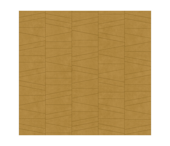 FRAMMENTI Luz Camel Layout 2 | Leather tiles | Studioart