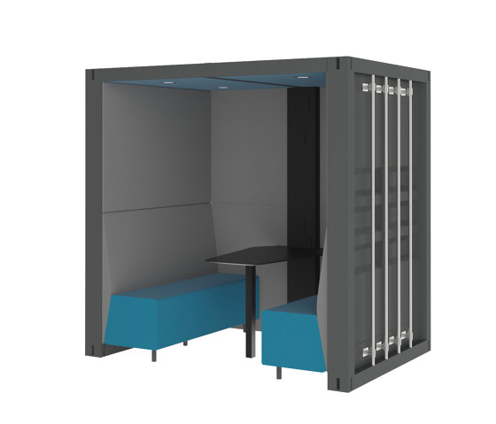 Part Enclosed Container Box | Sound absorbing architectural systems | The Meeting Pod