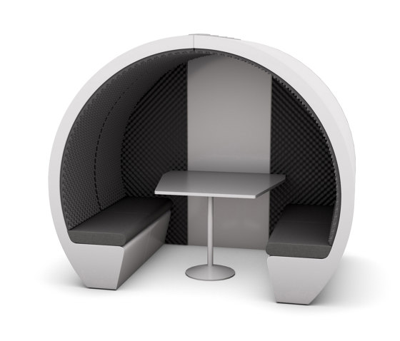 4 Person Meeting Pod with Acoustic Back Panel | Architonic