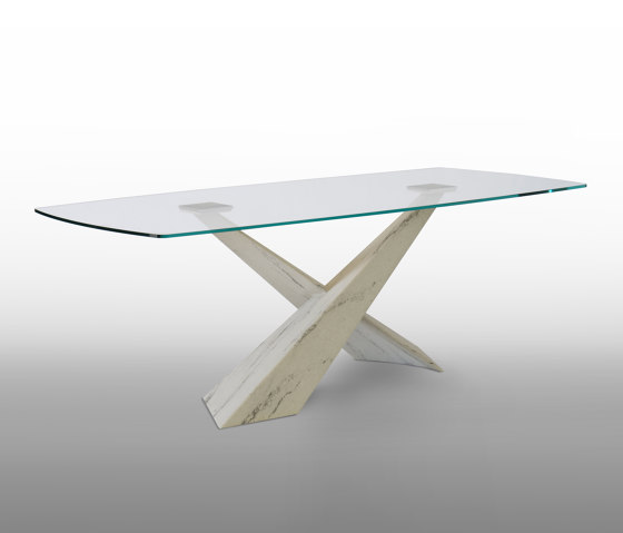 Living Glass Top Table | Dining tables | Riflessi