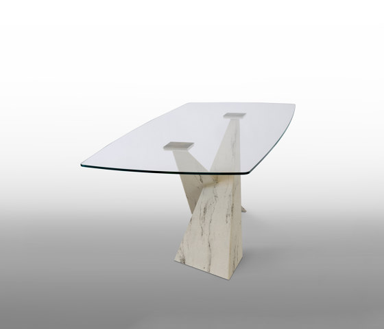 Living Glass Top Table | Dining tables | Riflessi