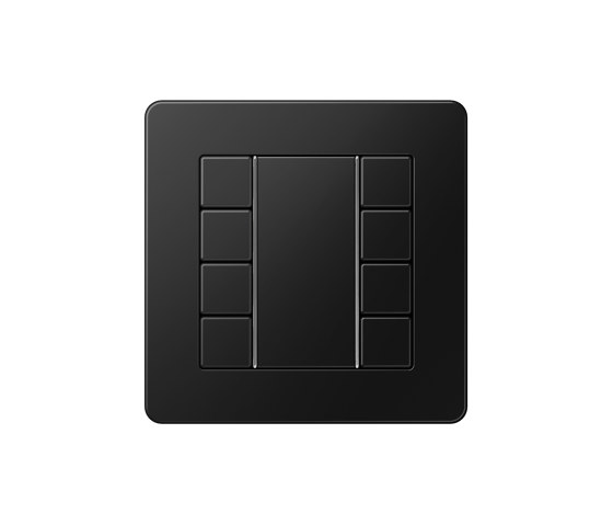 A Flow | F50 Push-button sensor 8-gang matt graphite black | interuttori pulsante | JUNG