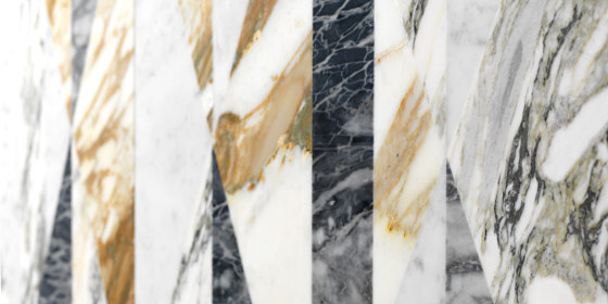 Opus | Tangram zafferano | Lastre pietra naturale | Lithos Design