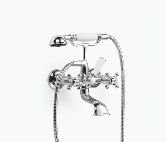Madison - Monomando de bañera para montaje a pared con juego de ducha de mano | Grifería para bañeras | Dornbracht
