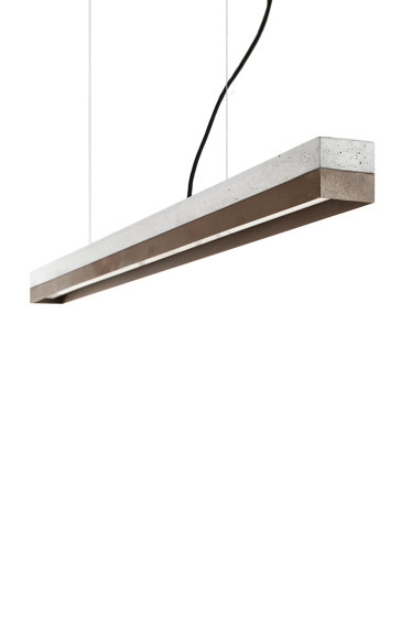 [C1] Concrete & Corten Steel (L122cm) | Suspended lights | GANTlights