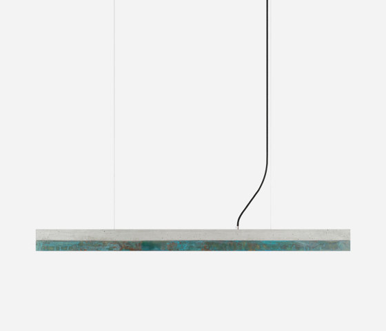 [C1] Concrete & Oxidised Copper (L122cm) | Suspended lights | GANTlights