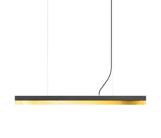 [C1] dark Concrete & Brass (L122cm) | Lampade sospensione | GANTlights