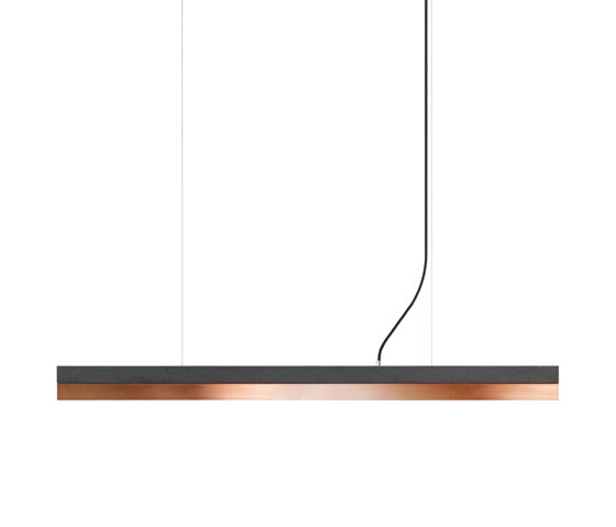 [C1] dark Concrete & Copper (L122cm) | Suspended lights | GANTlights