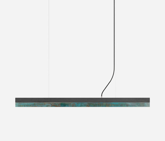[C1] dark Concrete & Oxidised Copper (L122cm) | Suspended lights | GANTlights