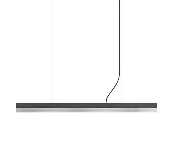 [C1] dark Concrete & Stainless Steel (L122cm) | Lámparas de suspensión | GANTlights