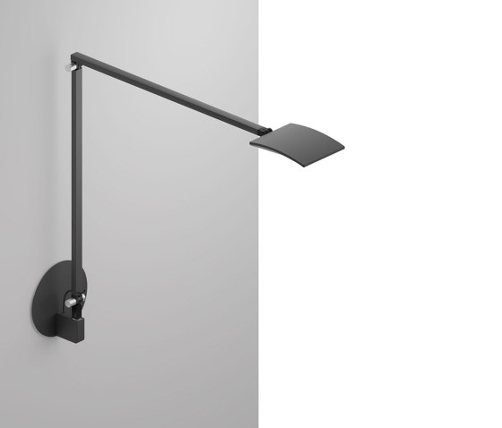 Mosso Pro Desk Lamp with hardwired wall mount, Metallic Black | Lampade parete | Koncept