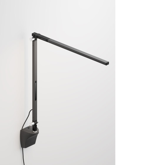 Z-Bar Solo mini Desk Lamp with wall mount, Metallic Black | Appliques murales | Koncept