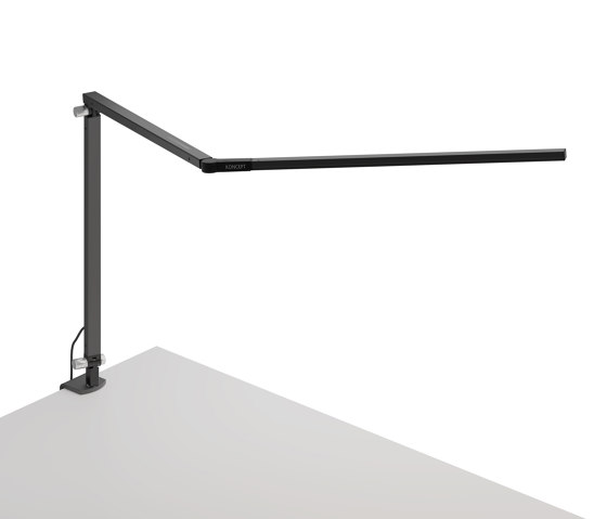 Z-Bar Desk Lamp with one-piece desk clamp, Metallic Black | Tischleuchten | Koncept