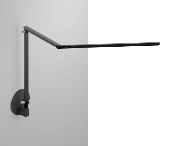 Z-Bar Desk Lamp with hardwire wall mount, Metallic Black | Lampade parete | Koncept