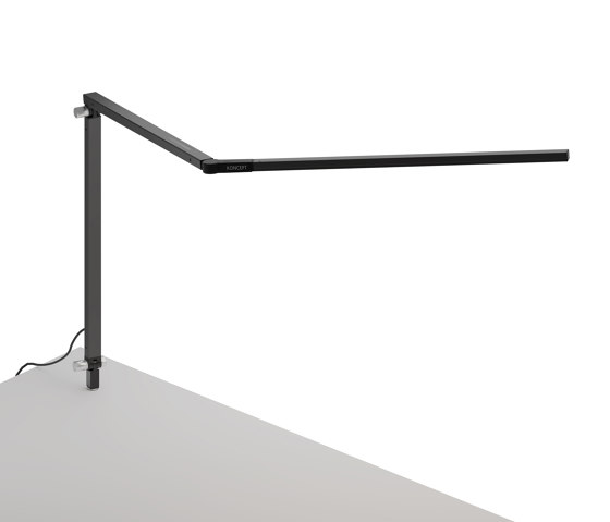 Z-Bar Desk Lamp with through-table mount, Metallic Black | Lampade tavolo | Koncept