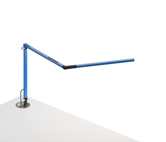 Z-Bar mini Desk Lamp with grommet mount, Blue | Lampade tavolo | Koncept