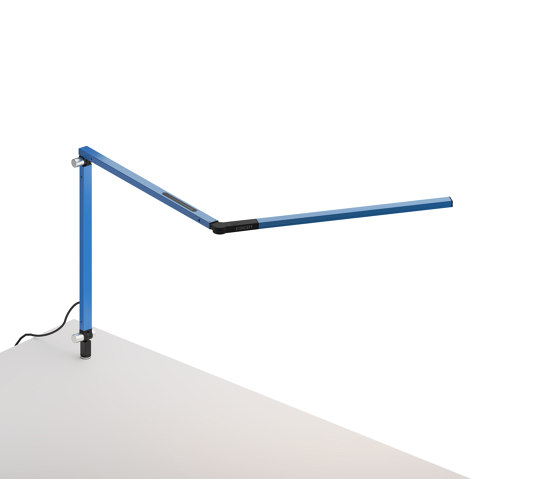 Z-Bar mini Desk Lamp with through-table mount, Blue | Tischleuchten | Koncept