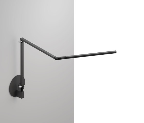 Z-Bar mini Desk Lamp with hardwire wall mount, Metallic Black | Wandleuchten | Koncept