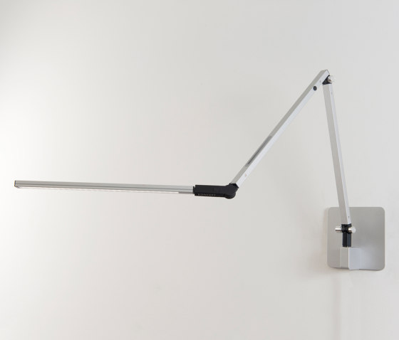 Z-Bar mini Desk Lamp with hardwire wall mount, Silver | Lámparas de pared | Koncept