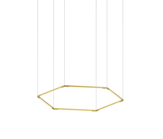 Z-Bar Pendant 16", Honeycomb, Gold, Canopy | Lampade sospensione | Koncept