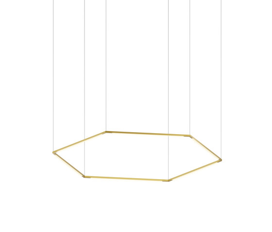Z-Bar Pendant 24", Honeycomb, Gold, Canopy | Suspended lights | Koncept