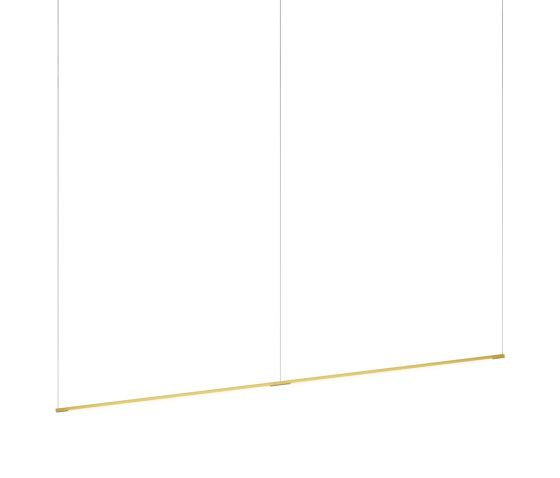 Z-Bar Pendant Linear, Gold, 72" (2 x 36" light bars) | Suspensions | Koncept