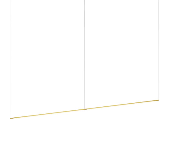 Z-Bar Pendant Linear, Gold, 96" (2 x 48" light bars) | Suspended lights | Koncept