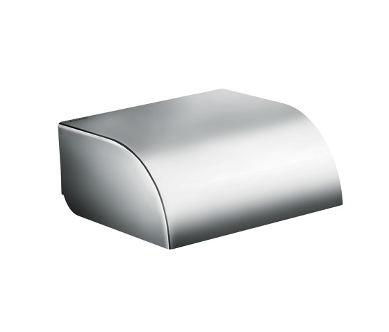 AXOR Universal Circular Accessories Toilet paper holder with cover | Toilettenpapierhalter | AXOR