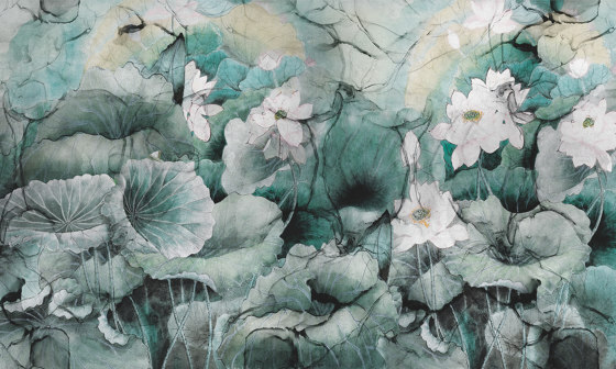 AP Contract | Digital Printed Wallpaper | Water Lily DD120514 | Carta parati / tappezzeria | Architects Paper