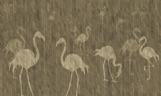 AP Contract | Digital Printed Wallpaper | Flamingos DD120526 | Revêtements muraux / papiers peint | Architects Paper