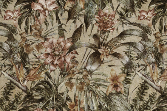 AP Contract | Digital Printed Wallpaper | Jungle Flowers DD120579 | Revêtements muraux / papiers peint | Architects Paper