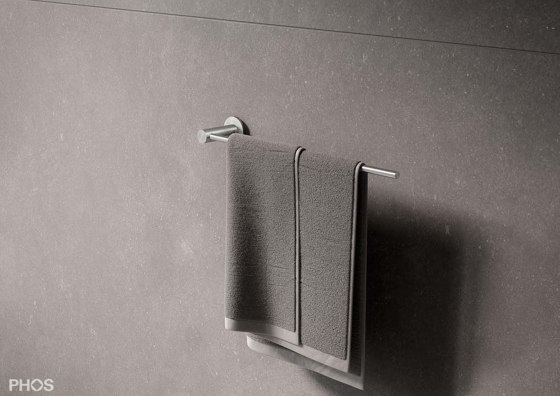 Towel rail held on one side | Estanterías toallas | PHOS Design