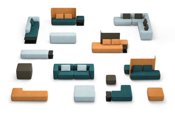 pads sofa configuration 7 | Canapés | Brunner