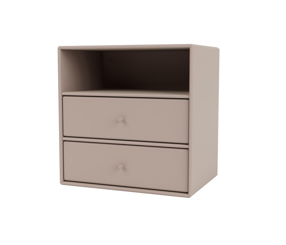 Montana Mini | 1006 with shelves and two tray drawers | Shelving | Montana Furniture