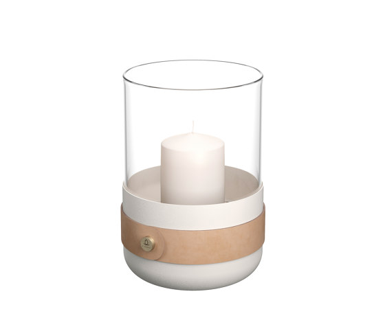 Emma Windlicht | Blanc | Kerzenständer / Kerzenhalter | Eldvarm