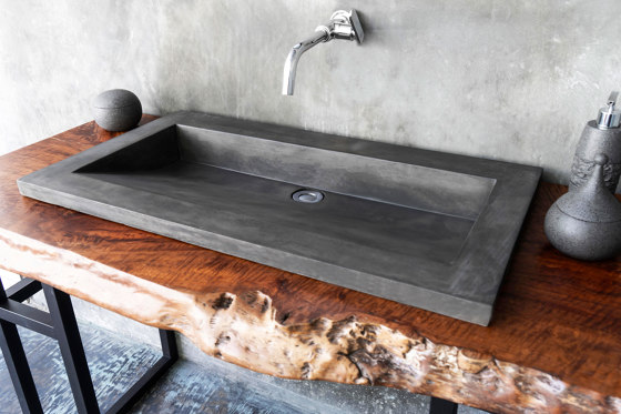 Bes Dusk Grey Concrete Basin - Sink - Vessel - Washbasin | Waschtische | ConSpire